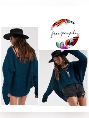🌴 Mix & Match 2/$150 🌴  Free People Moonbeam V Neck Alpaca Soft Crop Sweater
